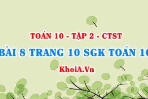 Bài 5 trang 10 SGK Toán 10 Tập 2 Chân trời sáng tạo